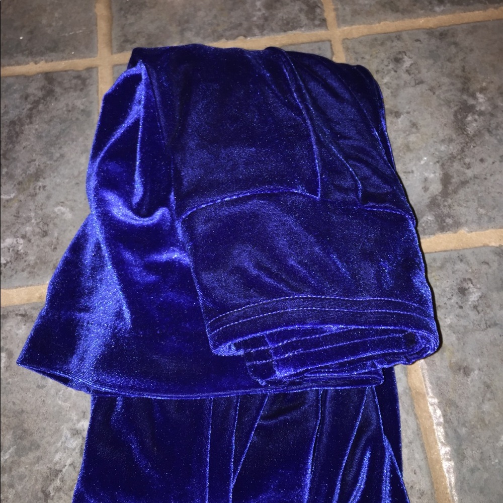 High wasted silk pants